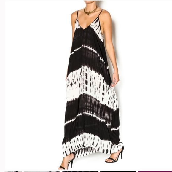 Lovestich Tye-Dye Dress Mila Maxi with Pockets Size M/L - Picture 4 of 6